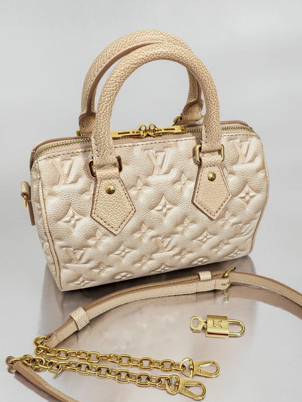 ✨️Authentic Louis Vuitton Speedy 20 Stardust Bandouliere Monogram Crossbody Bag - Picture 14 of 17